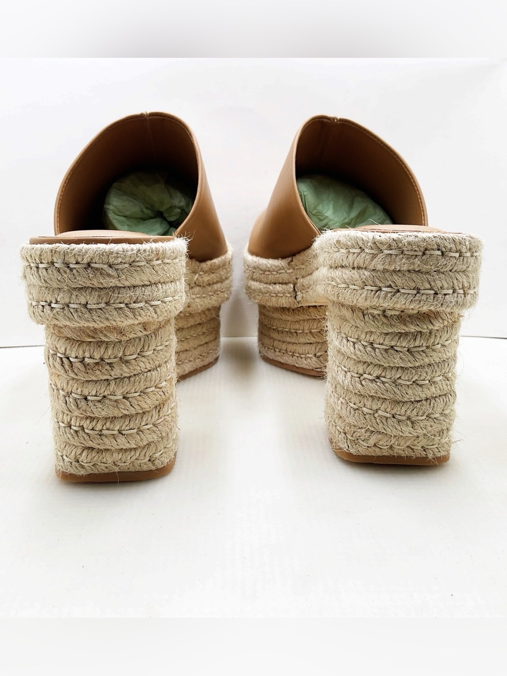 {Cult Gia} Lia Leather Espadrille Platform Mules - Picture 9 of 16